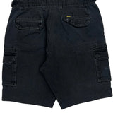 Bisley Cargo Shorts - 34W 11L Black Cotton