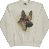 Fruit Of The Loom Sweatshirt - Medium Cream Cotton Blend