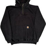 Carhartt Hoodie - Large Black Cotton Blend