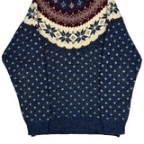 Northern Reflections Christmas Sweater - Small Burgundy Cotton Blend