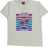 Single Stitch Ironman Minnesota 1990 Screen Stars Graphic T-Shirt - Large White Cotton Blend