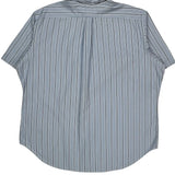 Ralph Lauren Striped Short Sleeve Shirt - 2XL Blue Cotton