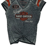 Harley Davidson Graphic T-Shirt - XL Grey Cotton