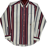 Tommy Hilfiger Striped Shirt - Small Blue Cotton