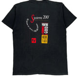 System 200 Fruit Of The Loom Graphic T-Shirt - XL Black Cotton