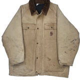Unbranded Workwear Jacket - XL Beige Cotton