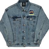 Space Jam A New Legacy Forever 21 Graphic Denim Jacket - Small Blue Denim