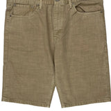 Levis Denim Shorts - 36W 11L Beige Cotton