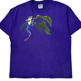Single Stitch Tree Frog Hanes Graphic T-Shirt - XL Purple Cotton
