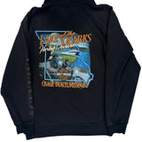 Lake Of The Ozarks Harley Davidson Graphic Hoodie - Medium Black Cotton Blend