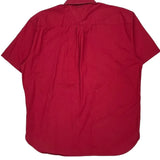 Tommy Hilfiger Short Sleeve Shirt - XL Red Cotton