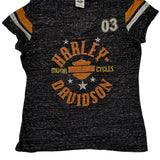 Harley Davidson Graphic T-Shirt - XL Gray Polyester Blend