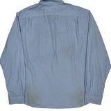 Nautica Checked Shirt - 2XL Blue Cotton