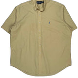Ralph Lauren Short Sleeve Shirt - 2XL Yellow Cotton