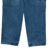 Carhartt Double Knee Carpenter Jeans - 36W 30L Blue Cotton