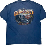 Harley Davidson Graphic T-Shirt - 2XL Blue Cotton