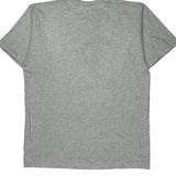 Cycling Fruit Of The Loom Single Stitch T-Shirt - Large Grey Cotton Blend