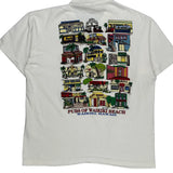 Single Stitch Pubs Of Waikiki Beach Anvil Graphic T-Shirt - XL White Cotton