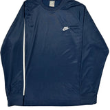 Nike Long Sleeve T-Shirt - XL Navy Polyester