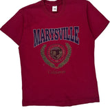 Fruit Of The Loom College T-Shirt - Large Red Cotton