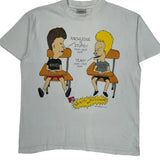 1993 Mtv Beavis And Butt-Head Stanley Desantis Cartoon T-Shirt - Large White Cotton