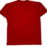 Breedloves Sportswear Russell Athletic Single Stitch T-Shirt - Large Red Cotton