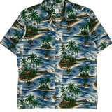 Hawaii Graphic Hawaiian Shirt - XL Multicoloured Cotton