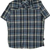 Patagonia Checked Short Sleeve Shirt - Medium Gray Cotton
