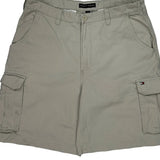 Tommy Hilfiger Cargo Shorts - 36W 9L Beige Cotton