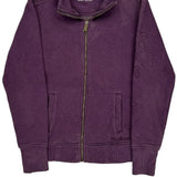 Carhartt Zip Up - Small Purple Cotton Blend