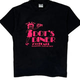 Diner Hanes Graphic T-Shirt - Large Black Cotton