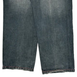 Lion Embroidery Unbranded Graphic Jeans - 36W 32L Green Cotton