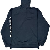 Carhartt Spellout Hoodie - Large Gray Cotton