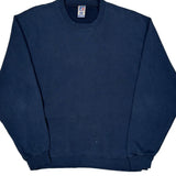 Russell Athletic Sweatshirt - Medium Navy Cotton