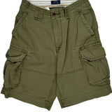 Polo By Ralph Lauren Cargo Shorts - 30W 10L Green Cotton