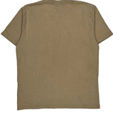 Dickies T-Shirt - Large Beige Cotton