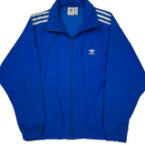 Adidas Track Jacket - Medium Blue Polyester