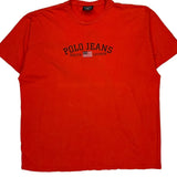 Polo Jeans Co. Ralph Lauren Spellout T-Shirt - XL Red Cotton