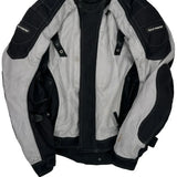 Tourmaster Motorcycle Jacket - Small Gray Polyester
