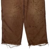 Carhartt Carpenter Trousers - 35W 25L Brown Cotton