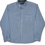 Nautica Checked Shirt - 2XL Blue Cotton