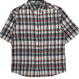 Woolrich Checked Short Sleeve Shirt - Medium Multicoloured Cotton