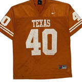 Texas Nike College Football Jersey - Large Orange Polyester