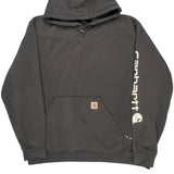 Carhartt Spellout Hoodie - XL Black Cotton