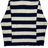 Polo By Ralph Lauren Striped Rugby Shirt - Medium Navy Cotton