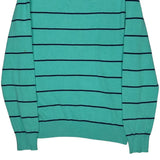 Tommy Hilfiger Striped Jumper - Medium Green Cotton