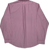 Polo By Ralph Lauren Striped Shirt - XL Red Cotton