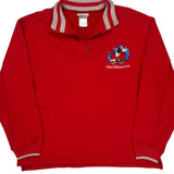 Walt Disney World Disney Graphic 1/4 Zip - Medium Red Cotton