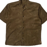 Tommy Bahama Hawaiian Shirt - Medium Brown Silk