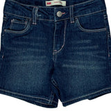 Age 6-7 Levis Denim Shorts - Mediumw 3L Blue Cotton Blend